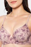 Amante Padded Wired Full Coverage T-Shirt Bra - Filigree Pr — thumbnail 4